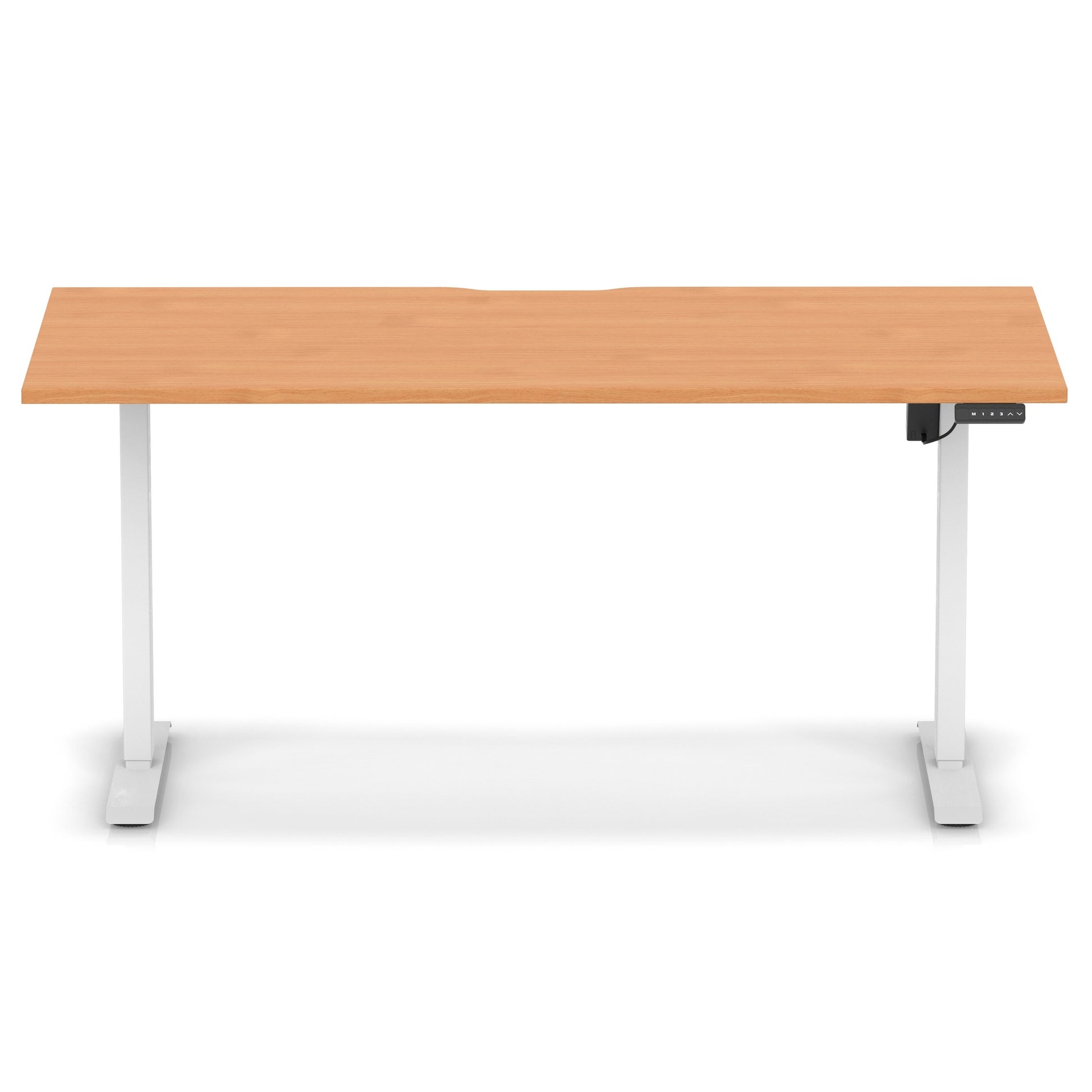 Air Lite Height Adjustable Desk With Scalloped Edge