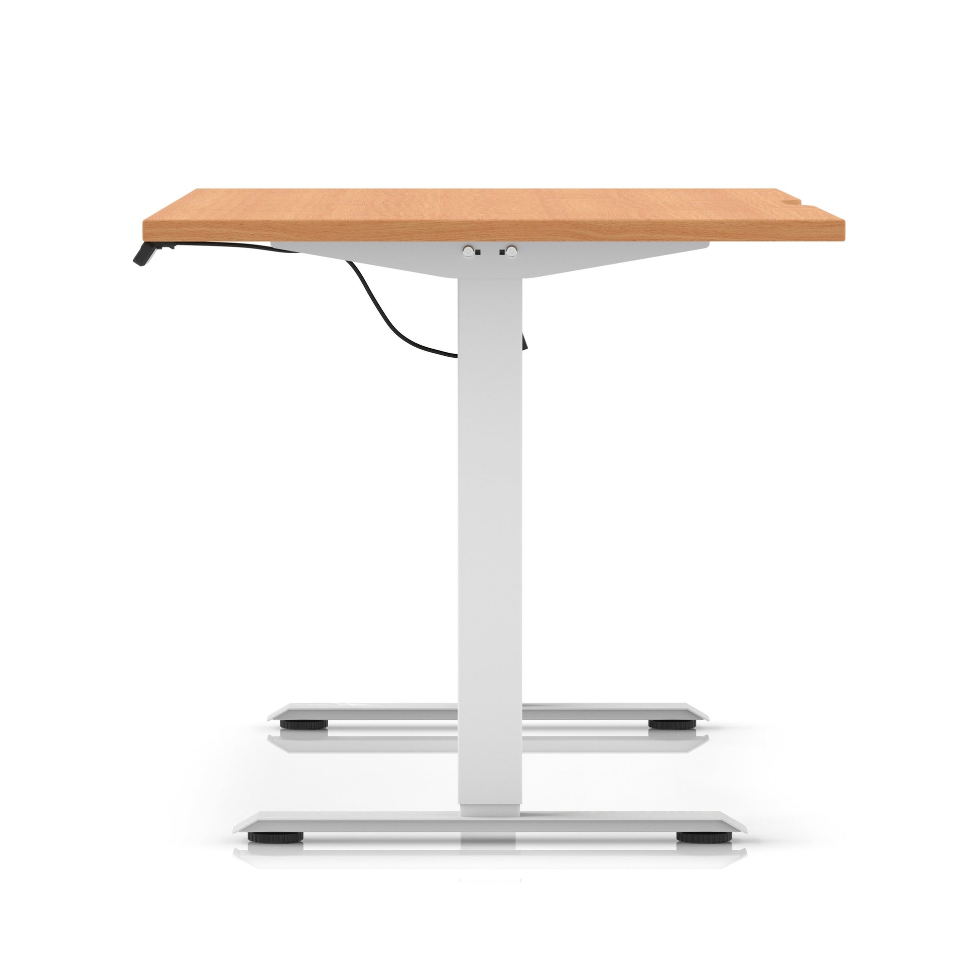 Air Lite Height Adjustable Desk With Scalloped Edge