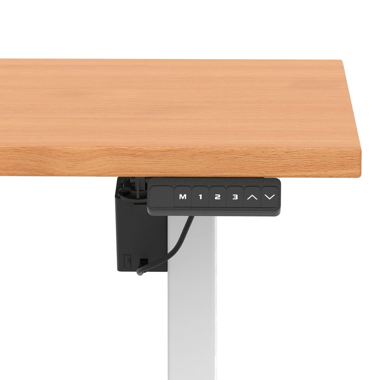 Air Lite Height Adjustable Desk With Scalloped Edge