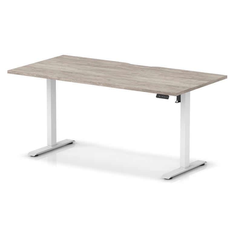 Air Lite Height Adjustable Desk With Scalloped Edge