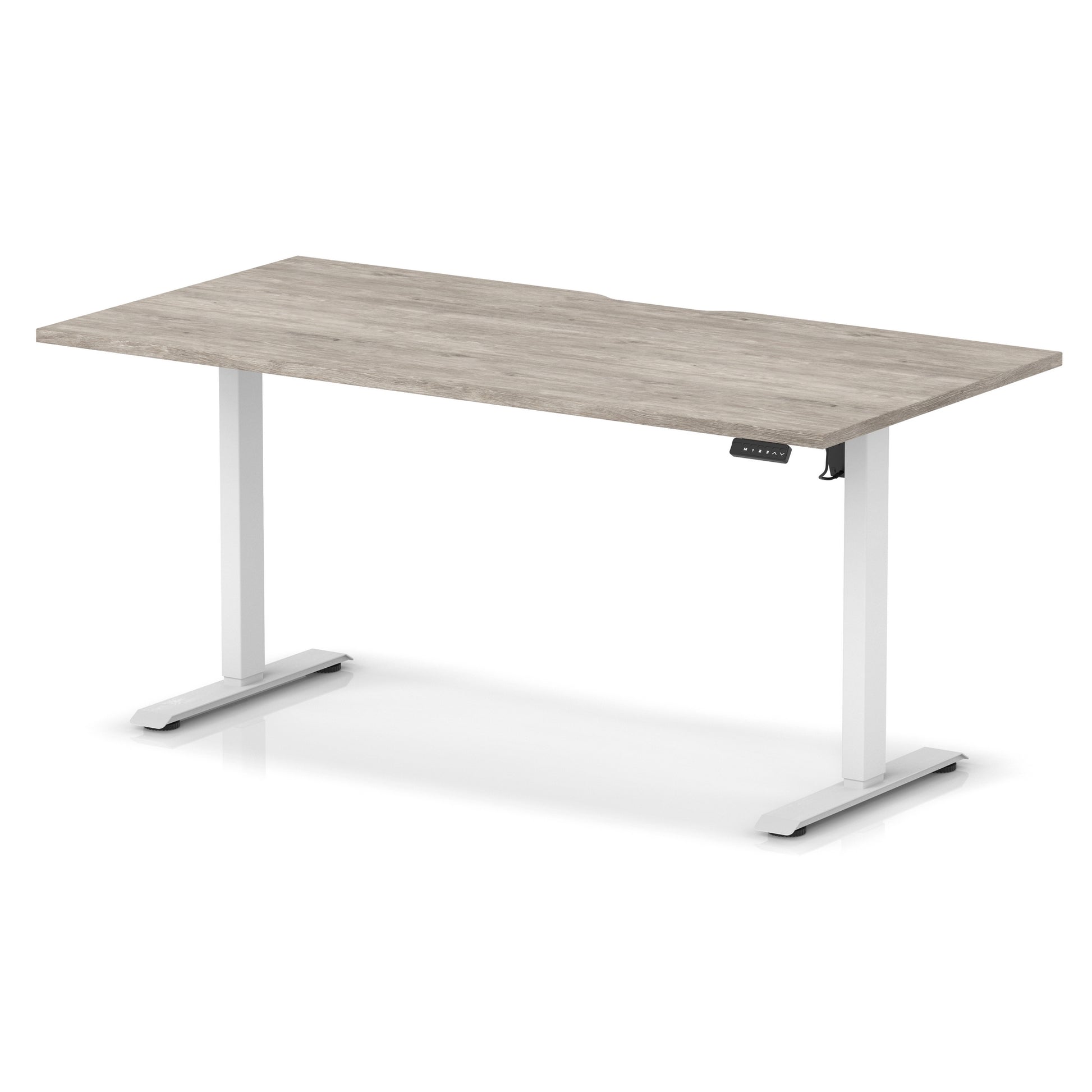 Air Lite Height Adjustable Desk With Scalloped Edge