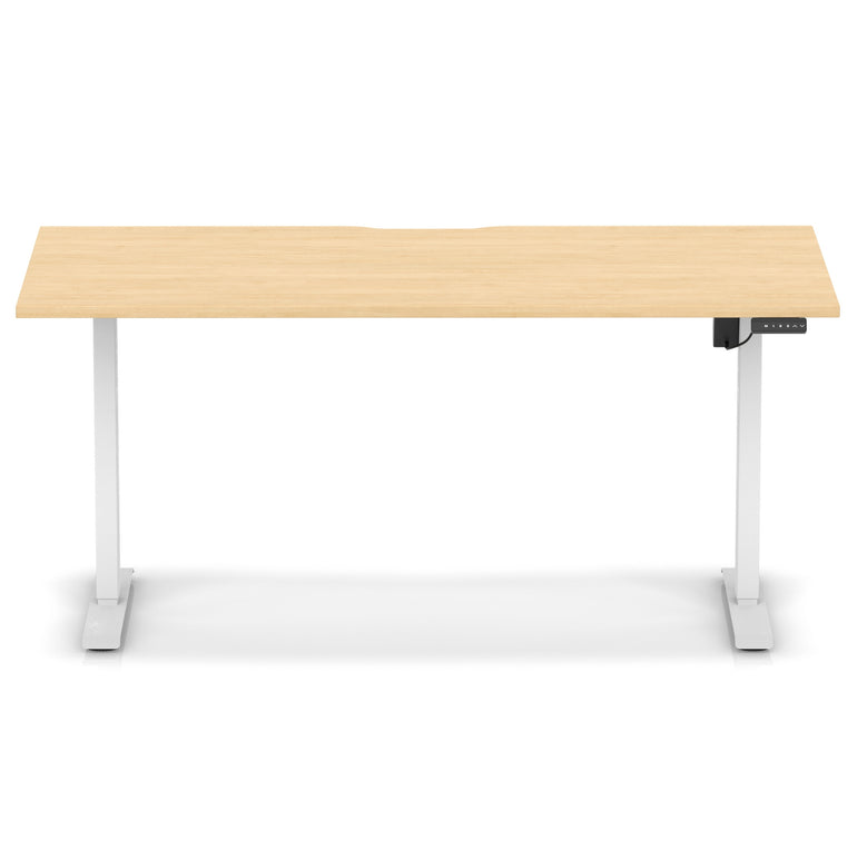 Air Lite Height Adjustable Desk With Scalloped Edge