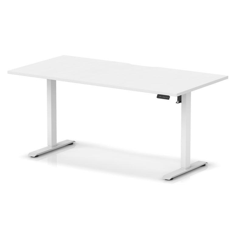 Air Lite Height Adjustable Desk With Scalloped Edge