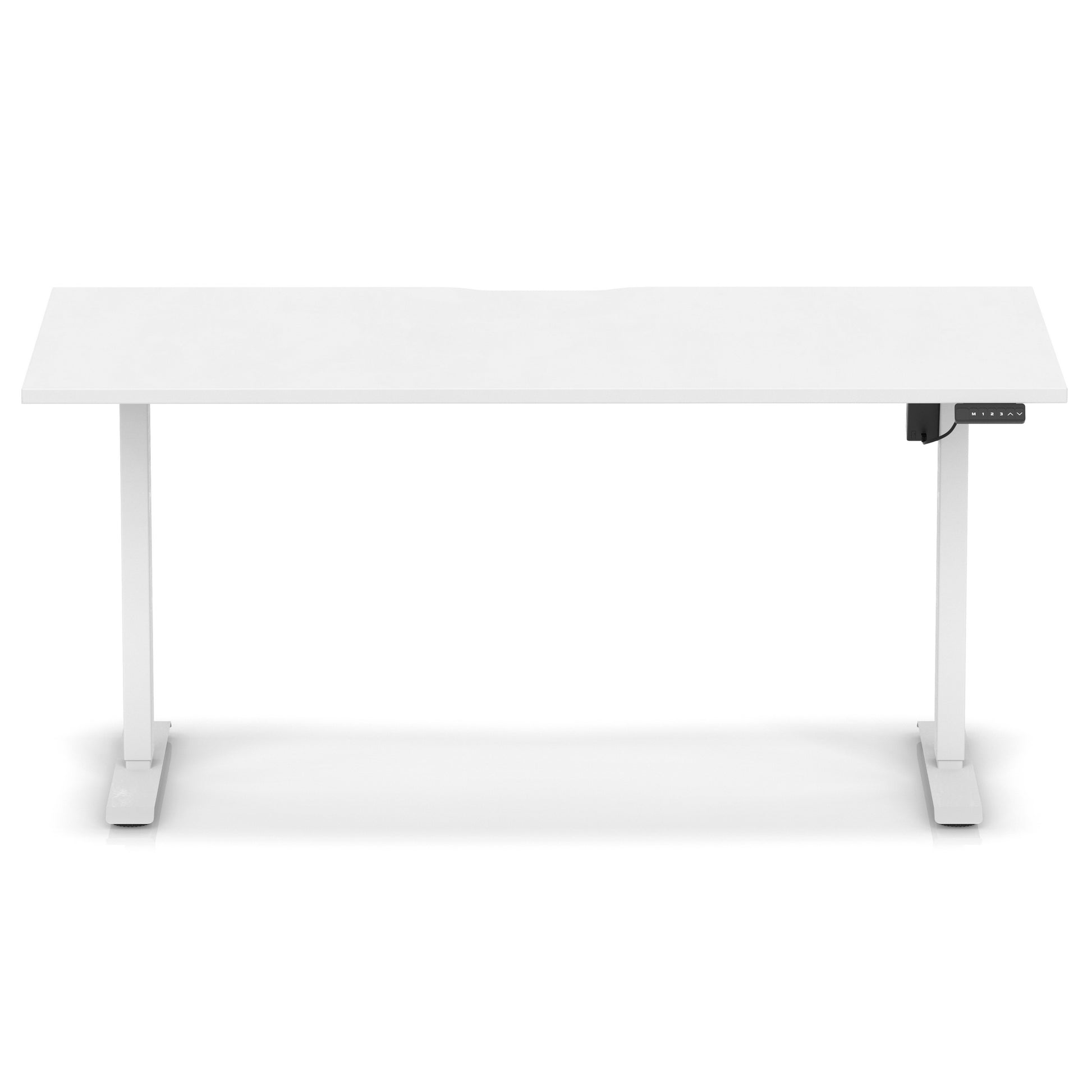 Air Lite Height Adjustable Desk With Scalloped Edge