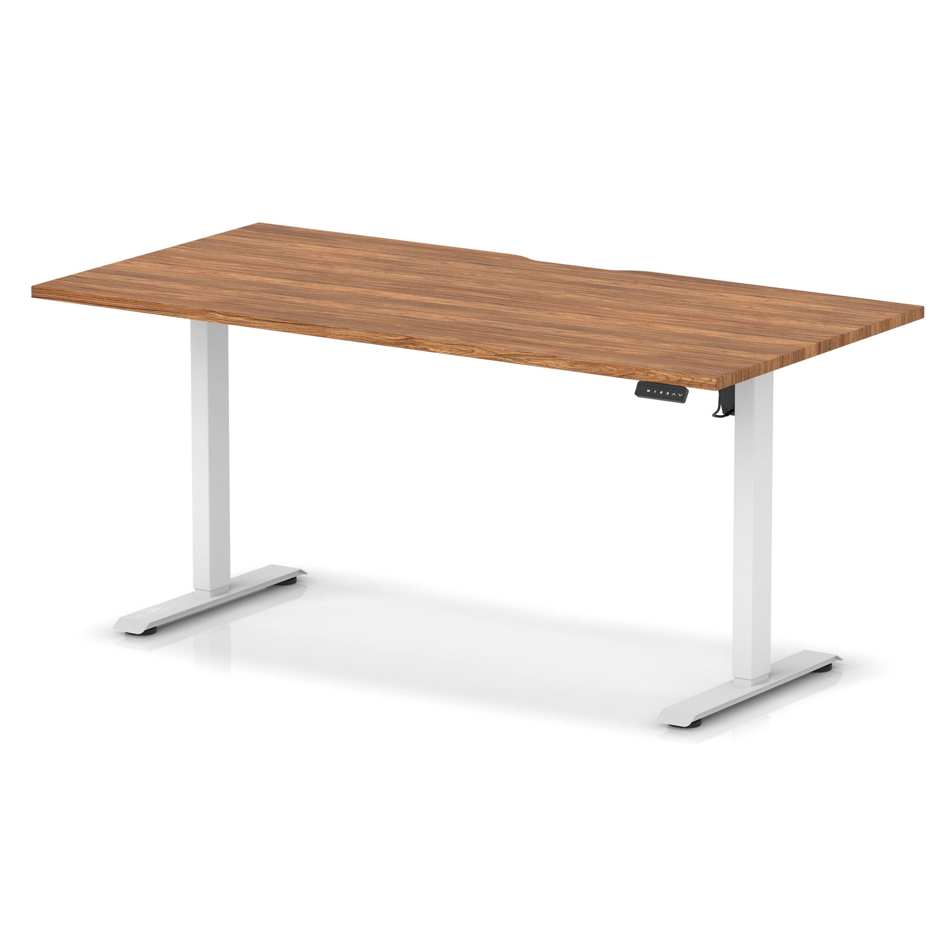 Air Lite Height Adjustable Desk With Scalloped Edge