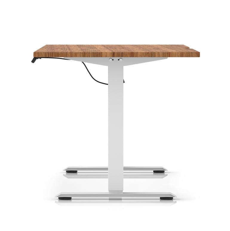 Air Lite Height Adjustable Desk With Scalloped Edge