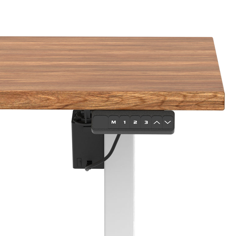 Air Lite Height Adjustable Desk With Scalloped Edge