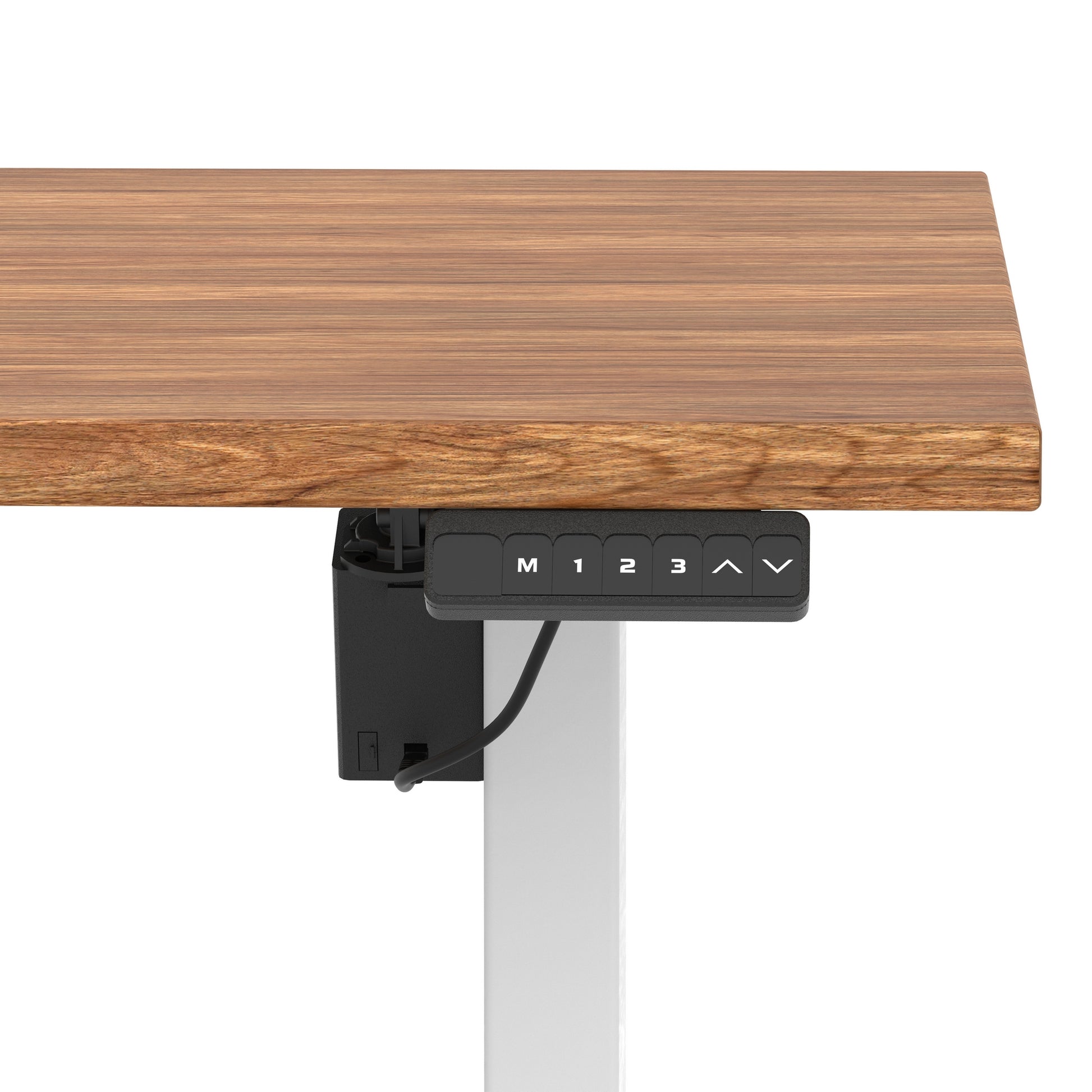 Air Lite Height Adjustable Desk With Scalloped Edge
