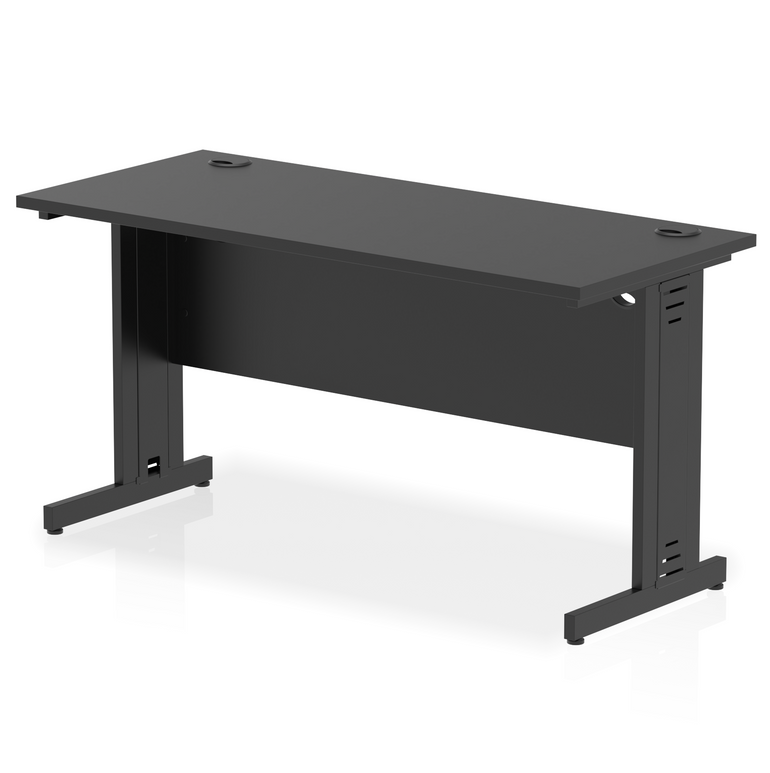 Impulse 1400mm Slimline Desk Cable Managed Leg