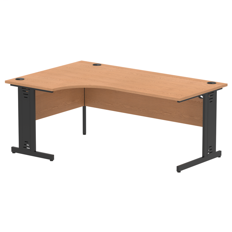 Impulse 1800mm Left Crescent Desk Cable Managed Leg