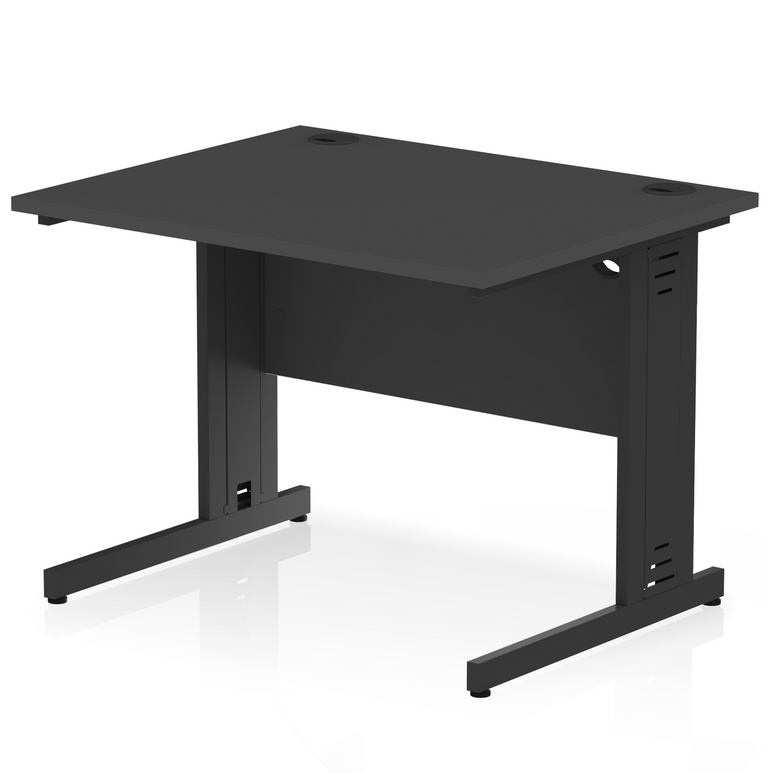 Impulse 1000mm Straight Desk Cable Managed Leg