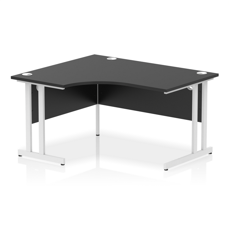 Impulse 1400mm Left Crescent Desk Cantilever Leg