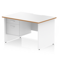  White & Natural Wood