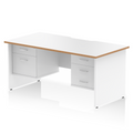  White & Natural Wood