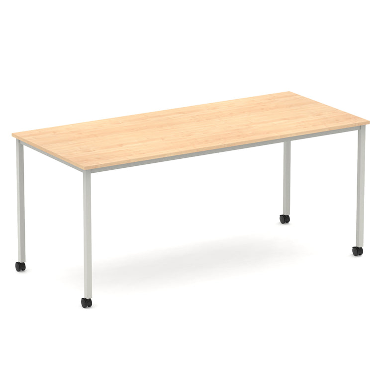 Impulse Straight Table Box Frame Leg With Castors