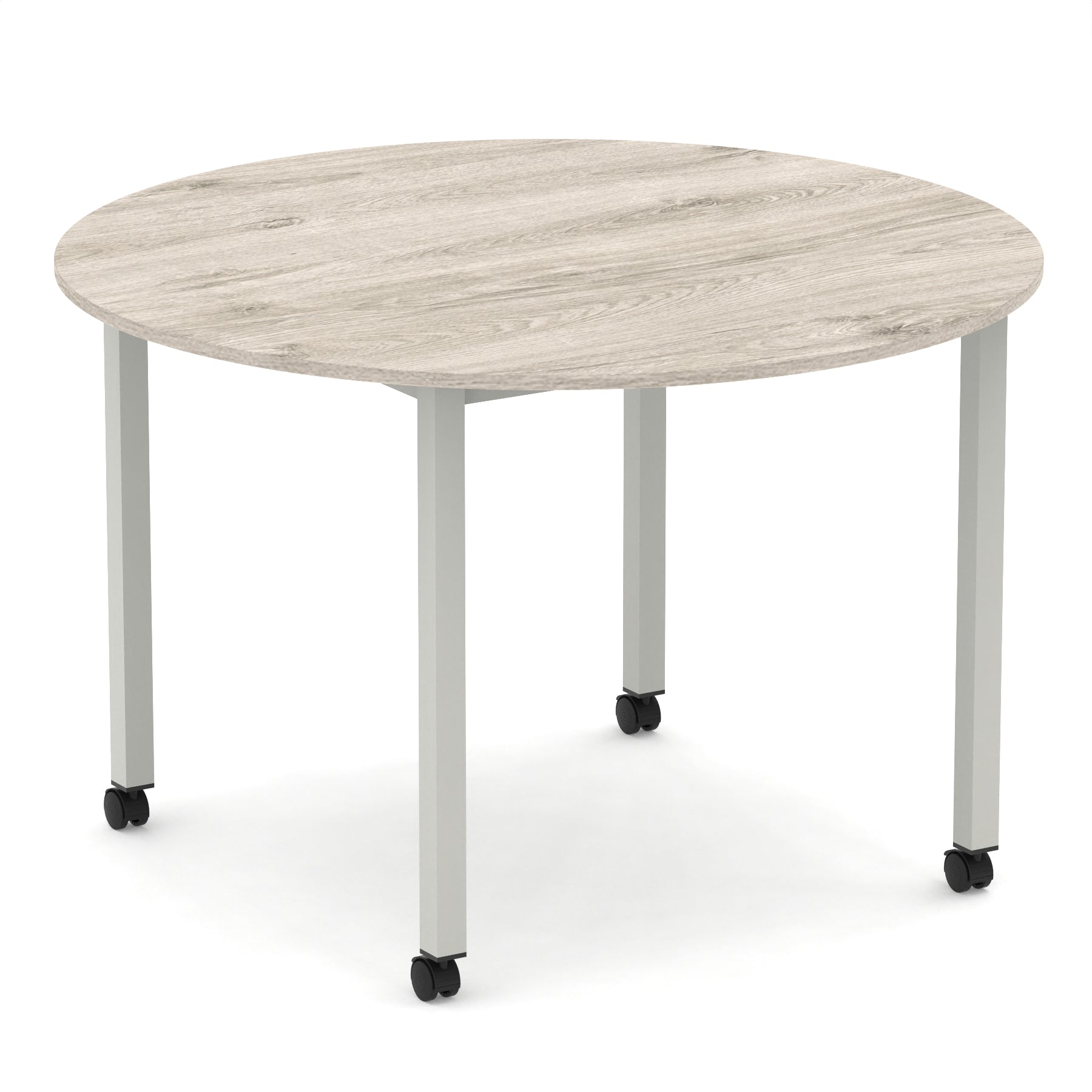 Impulse Round Table With Box Frame Leg With Castors