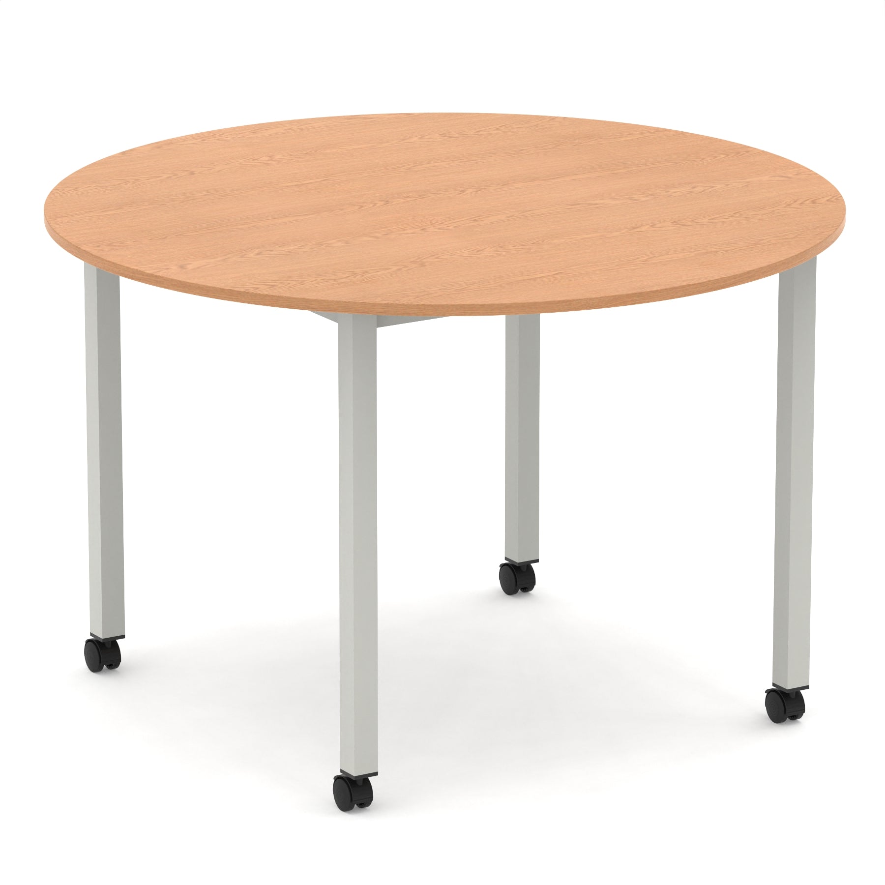Impulse Round Table With Box Frame Leg With Castors
