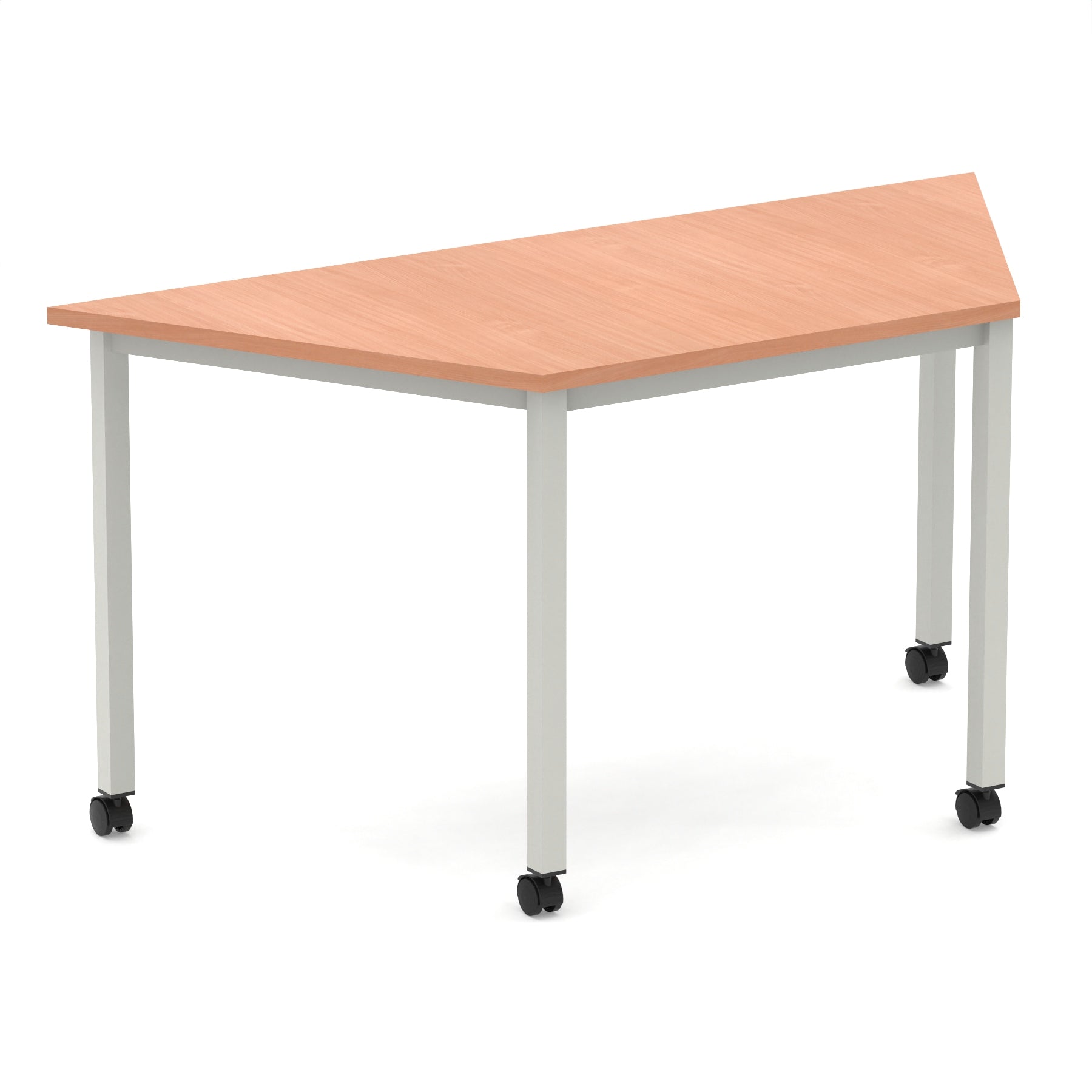 Impulse Trapezium Table Box Frame Leg With Castors – Dynamic Office ...