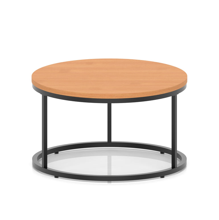 Impulse Round Coffee Table With Metal Frame