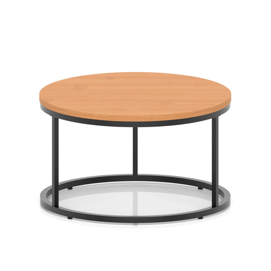 Impulse Round Coffee Table With Metal Frame