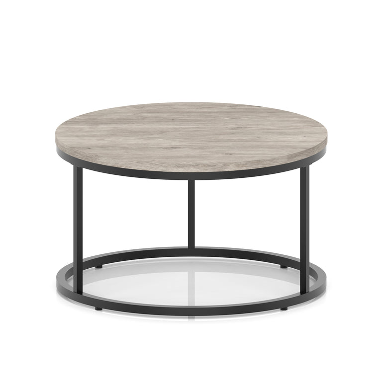 Impulse Round Coffee Table With Metal Frame