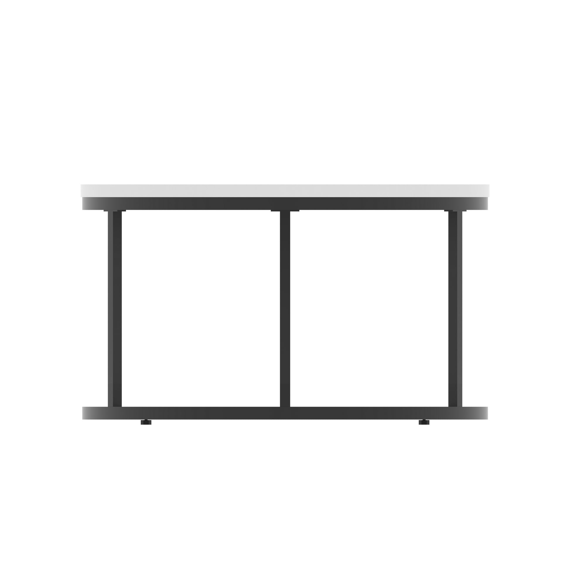 Impulse Round Coffee Table With Metal Frame