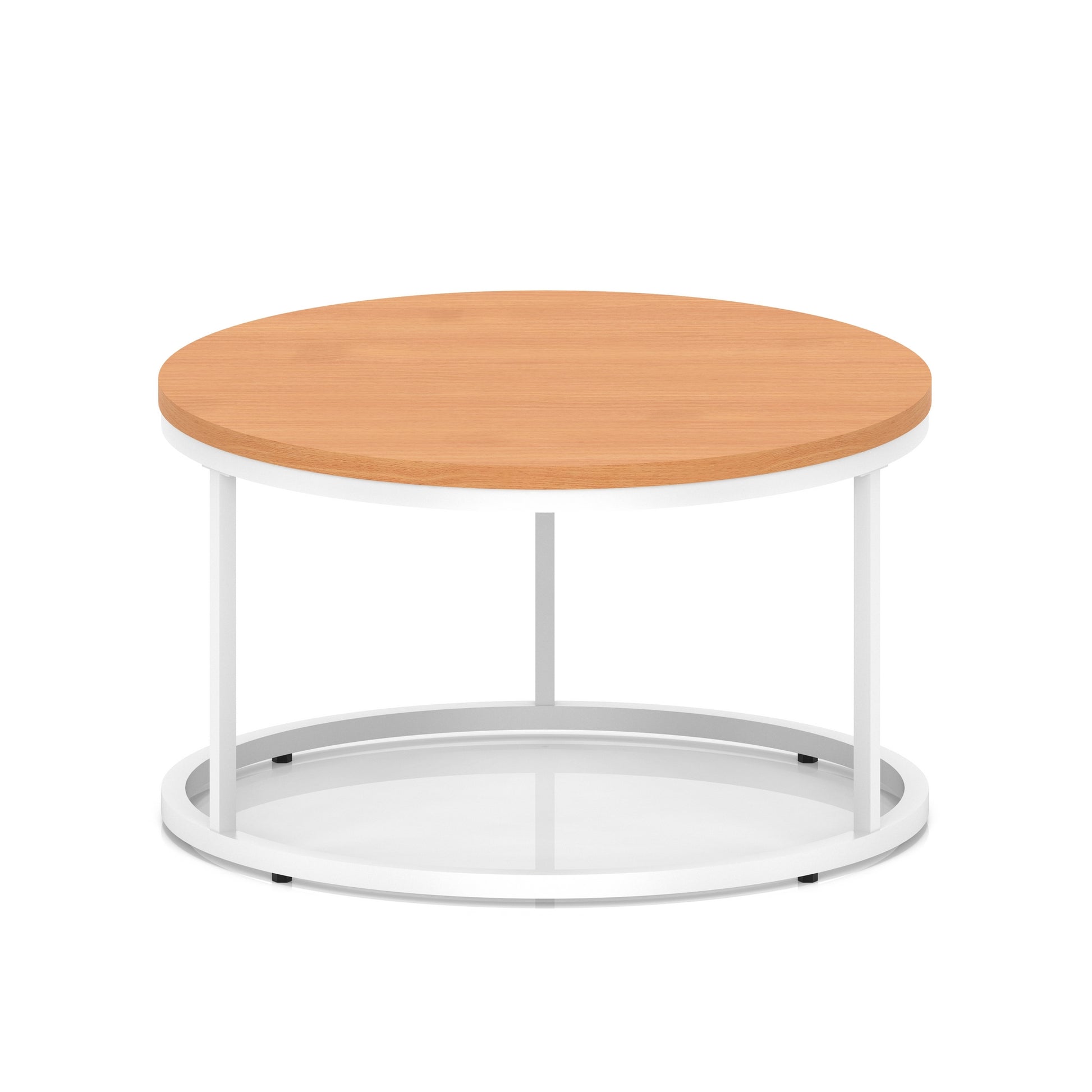 Impulse Round Coffee Table With Metal Frame