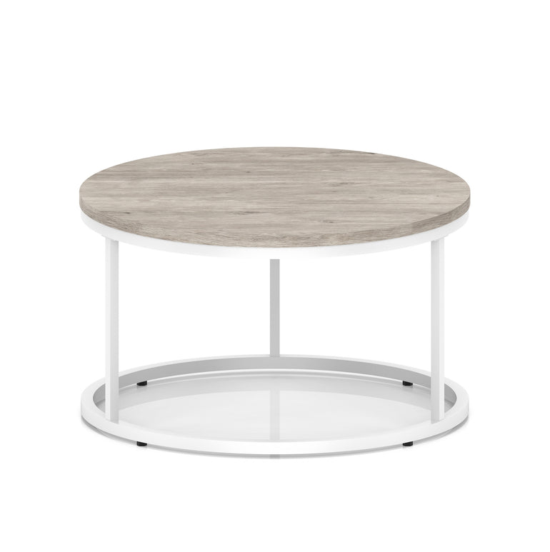 Impulse Round Coffee Table With Metal Frame