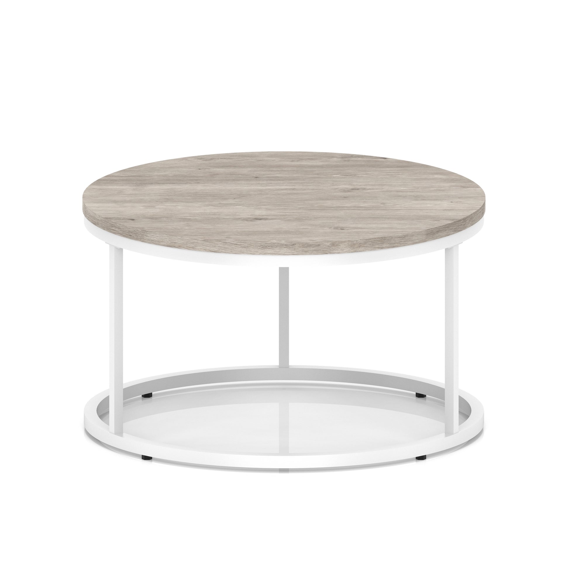 Impulse Round Coffee Table With Metal Frame