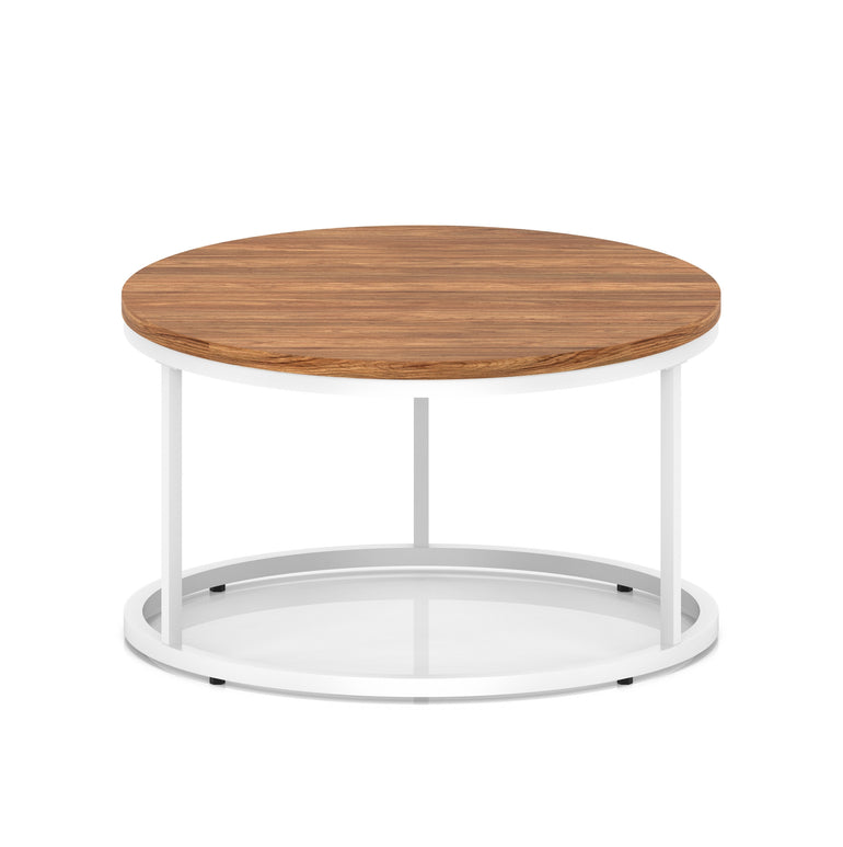 Impulse Round Coffee Table With Metal Frame