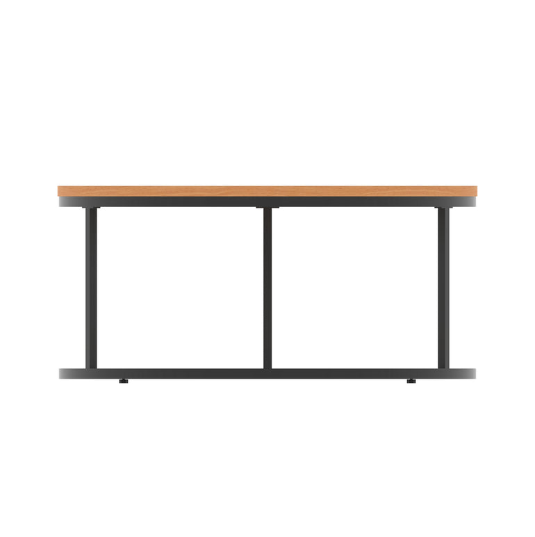 Impulse Round Coffee Table With Metal Frame