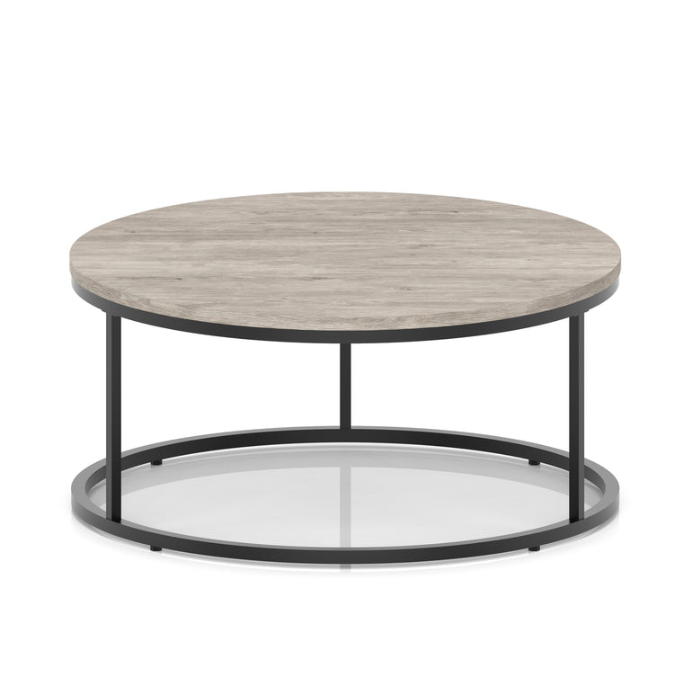 Impulse Round Coffee Table With Metal Frame