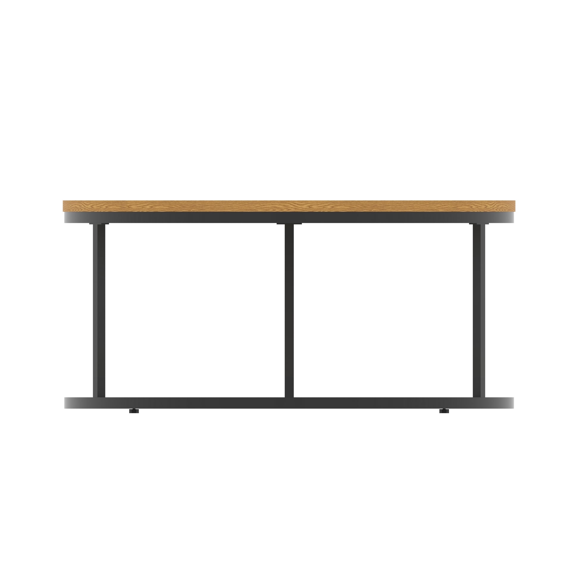 Impulse Round Coffee Table With Metal Frame