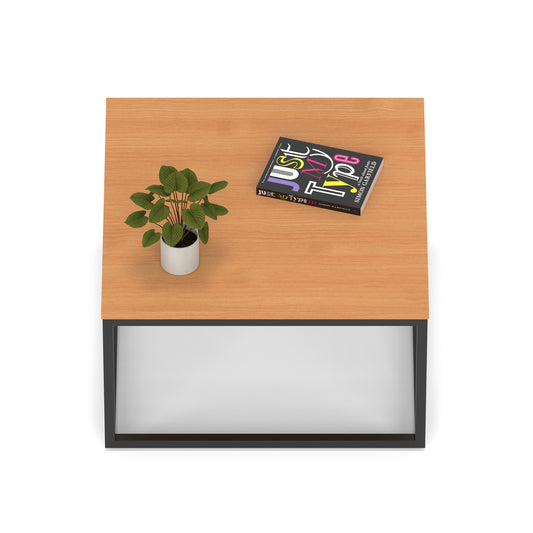 Impulse Square Coffee Table With Metal Frame