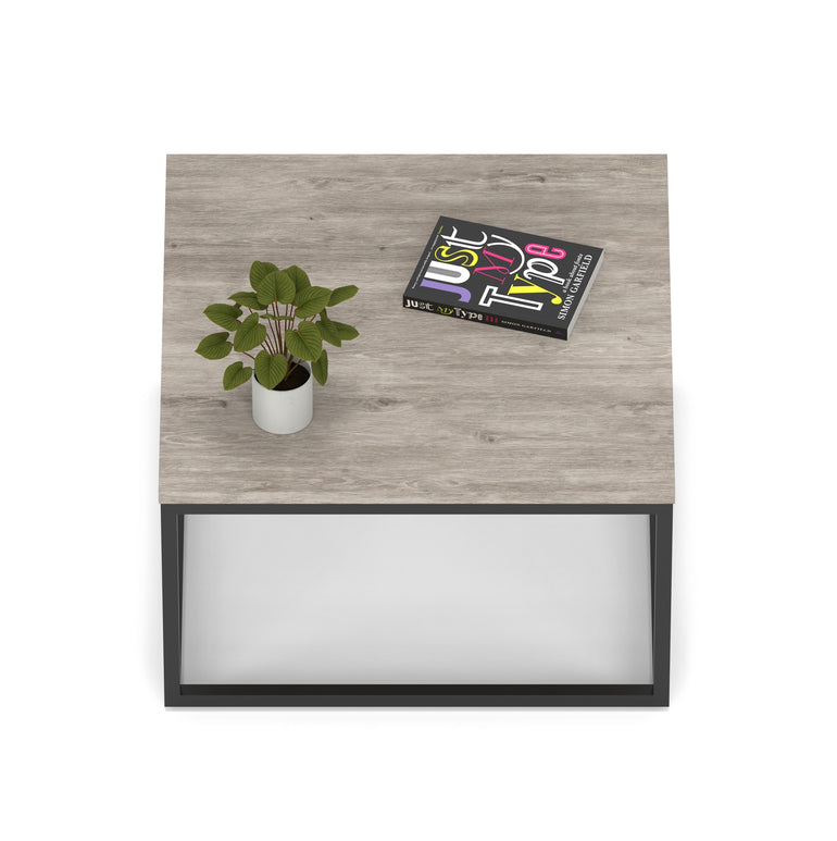 Impulse Square Coffee Table With Metal Frame