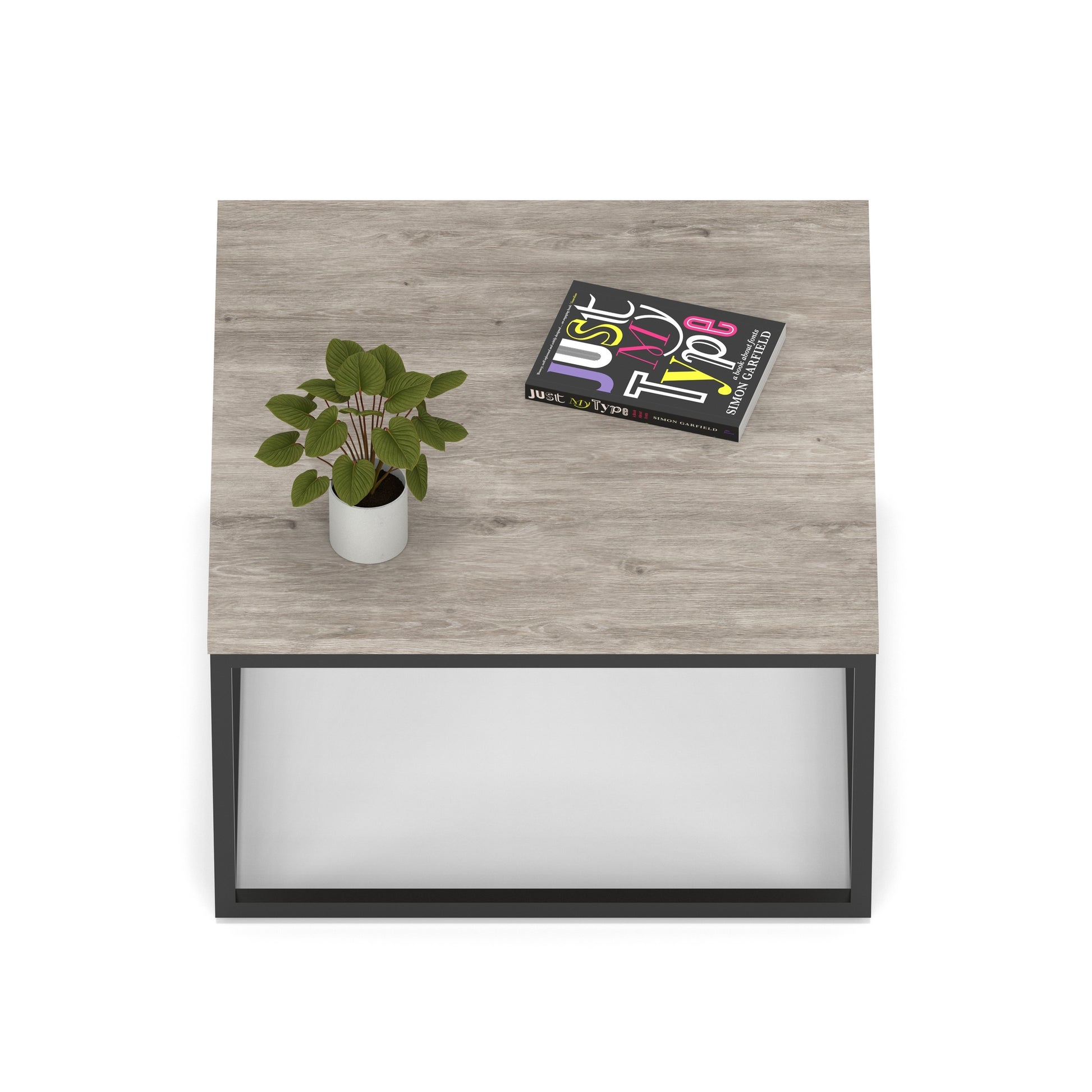 Impulse Square Coffee Table With Metal Frame