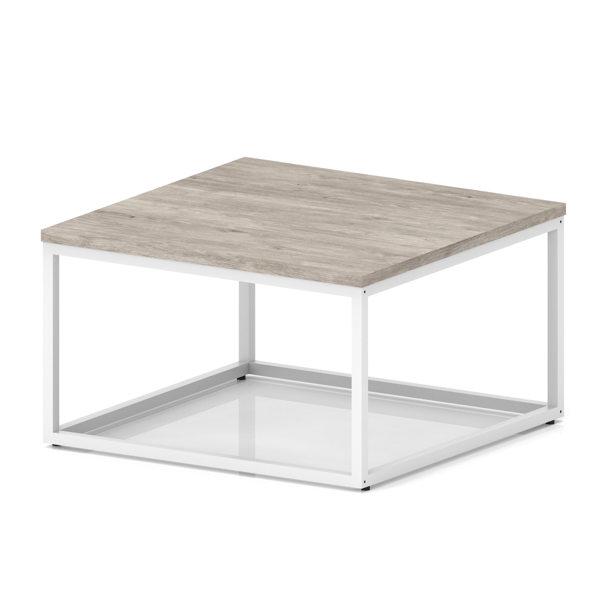 Impulse Square Coffee Table With Metal Frame