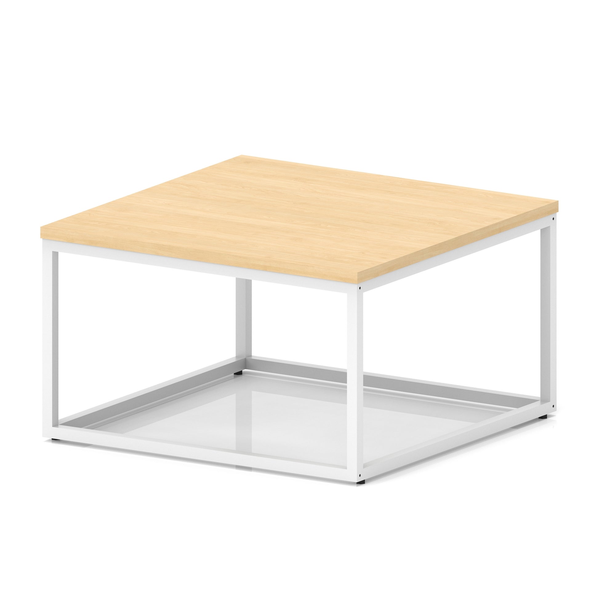Impulse Square Coffee Table With Metal Frame