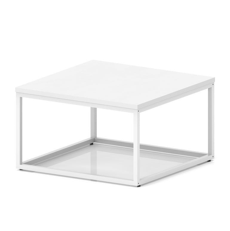Impulse Square Coffee Table With Metal Frame
