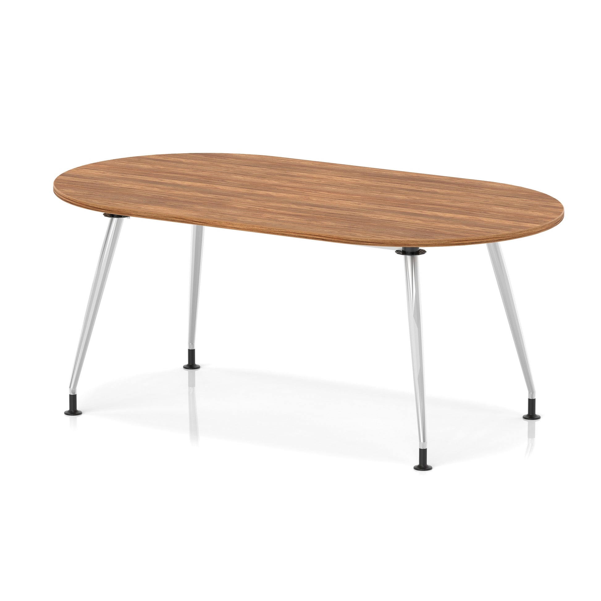 Impulse Boardroom Table With Silver Leg Frame