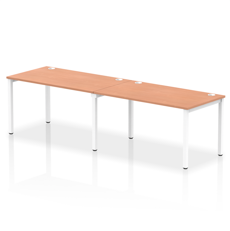 Impulse Single Row Bench Desk - 2 Person