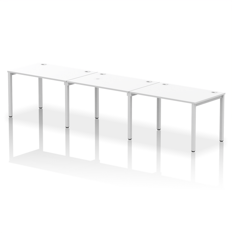 Impulse Single Row Bench Desk - 3 Person