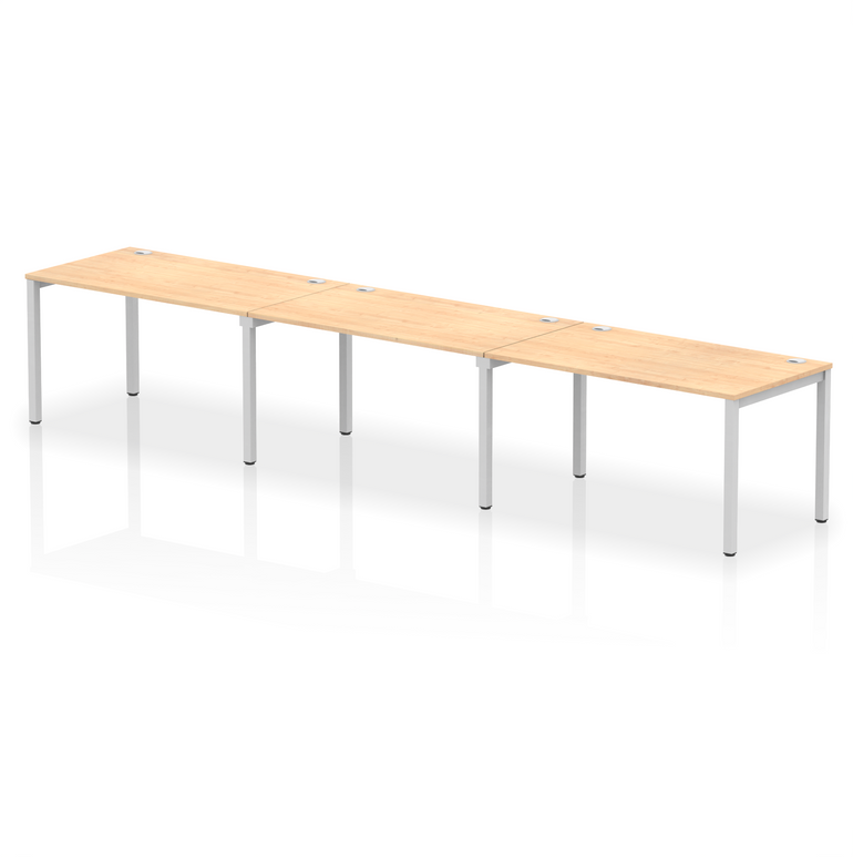 Impulse Single Row Bench Desk - 3 Person