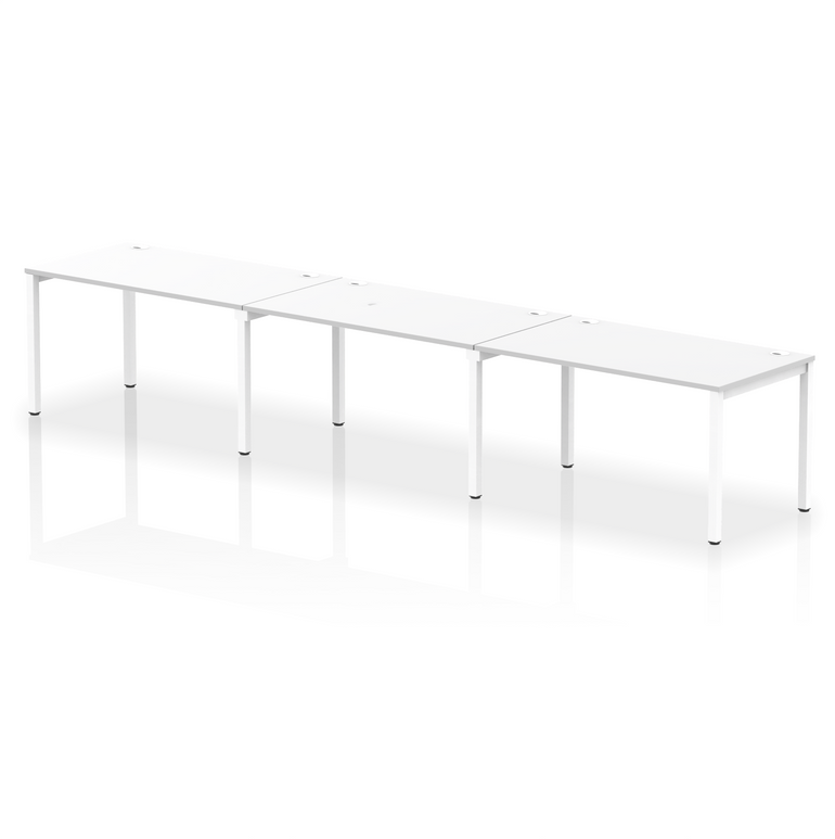 Impulse Single Row Bench Desk - 3 Person