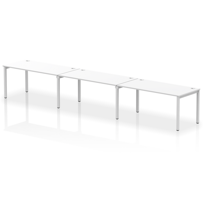 Impulse Single Row Bench Desk - 3 Person
