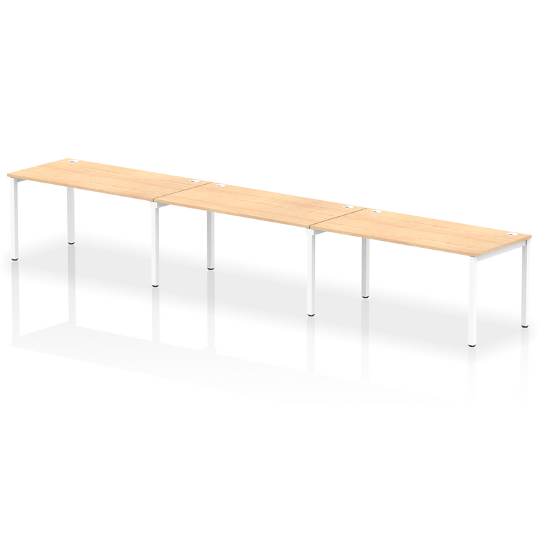 Impulse Single Row Bench Desk - 3 Person