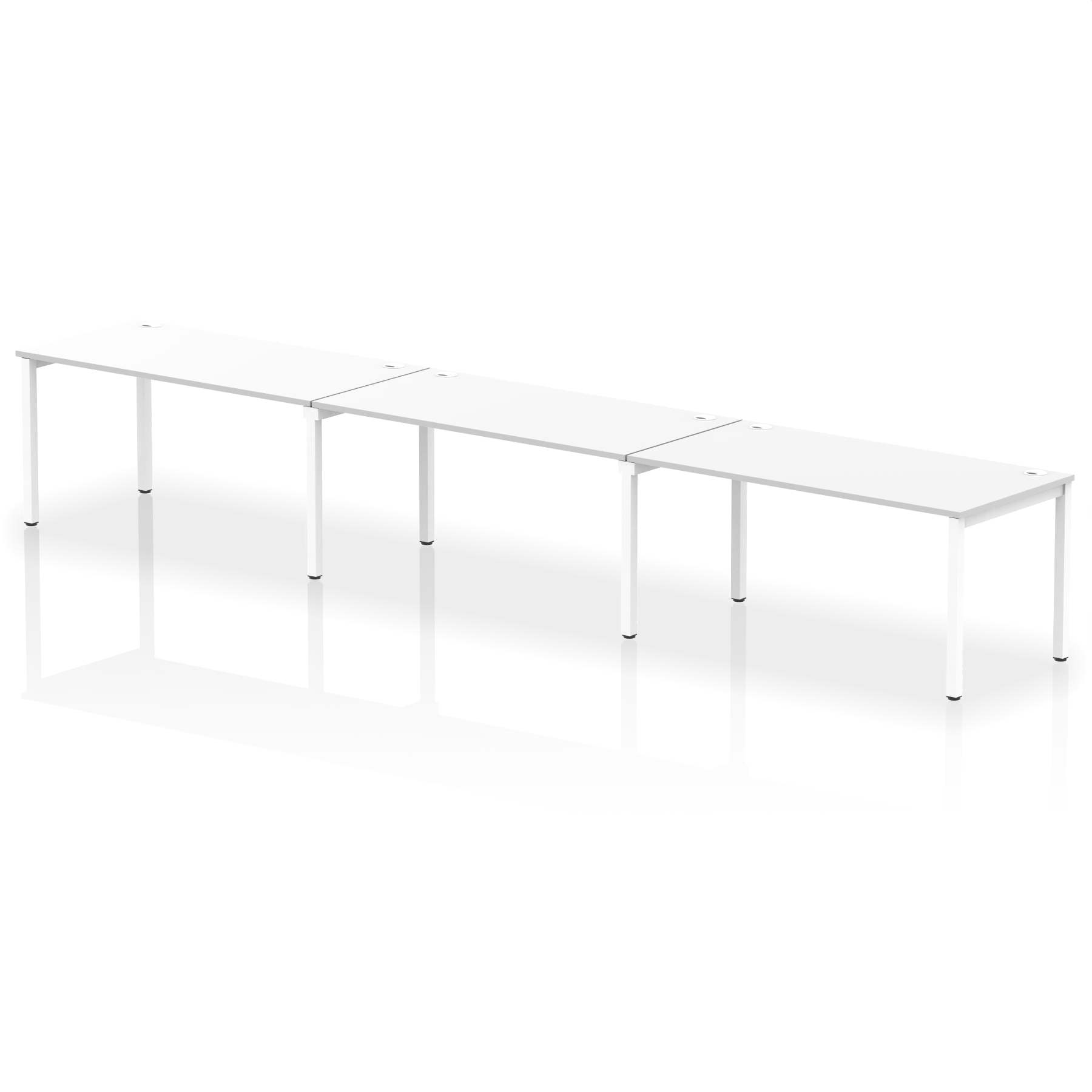 Impulse Single Row Bench Desk - 3 Person