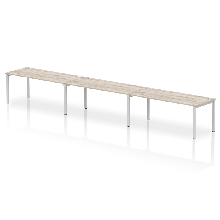 Impulse Single Row Bench Desk - 3 Person