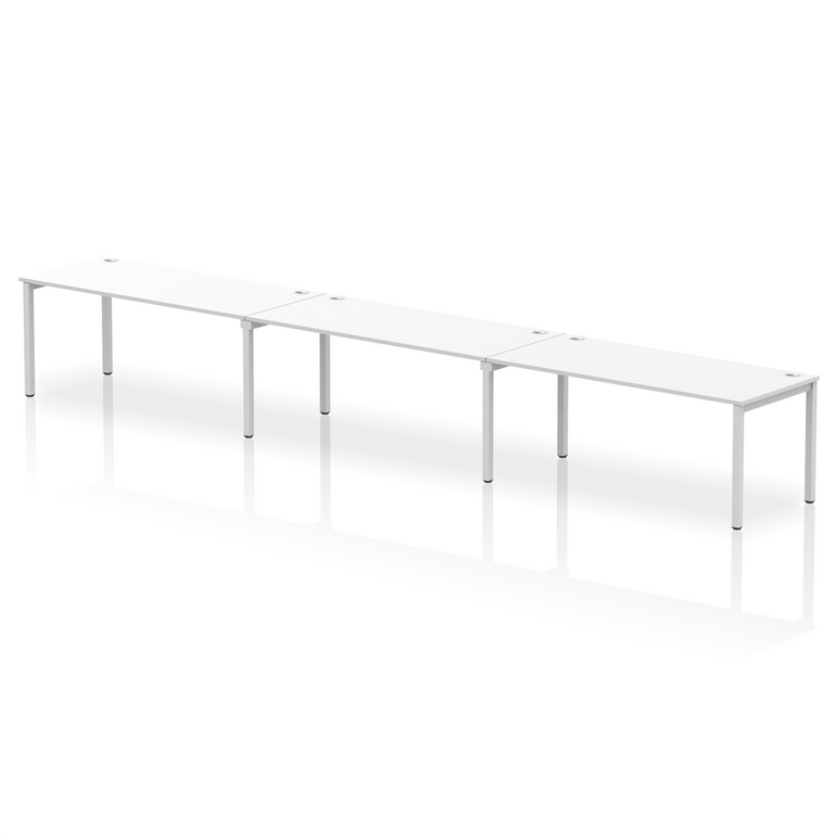 Impulse Single Row Bench Desk - 3 Person