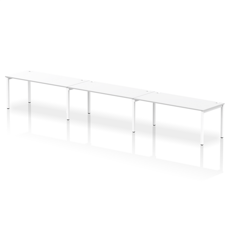 Impulse Single Row Bench Desk - 3 Person